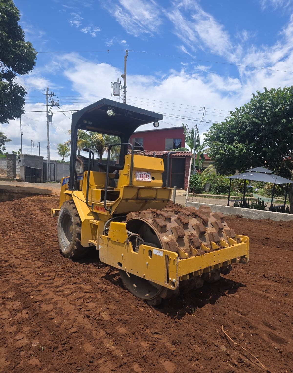 Compactadora vista lateral